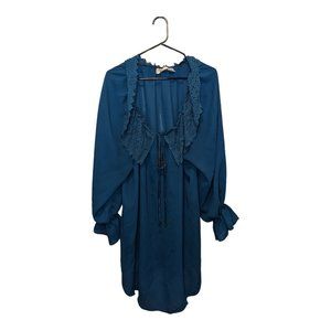 Victoria's Secret Women's Sleep Top/Tunic Green Lace Sheer Size M/L